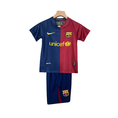 Conjunto Infantil Retrô - Barcelona 08/09 I Casa