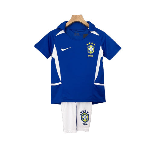 Conjunto Infantil Retrô - Brasil 2002 II Visitante