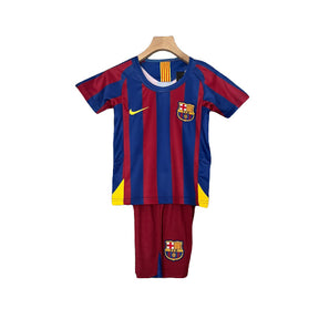Conjunto Infantil Retrô - Barcelona 05/06 I Casa